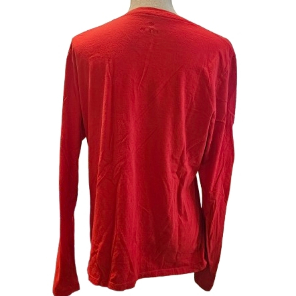 Fanatics KC Chief's Red and Yellow Womens Long Sleeve Tee Get Loud - Picture 4 of 7
